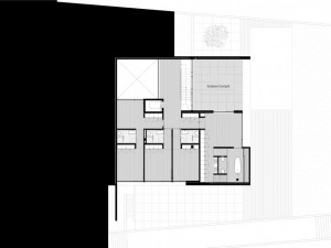 План просторного коттеджа первый жилой этаж