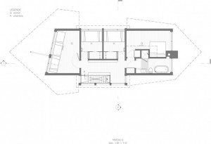 План современного коттеджа с расположением комнат и помещений